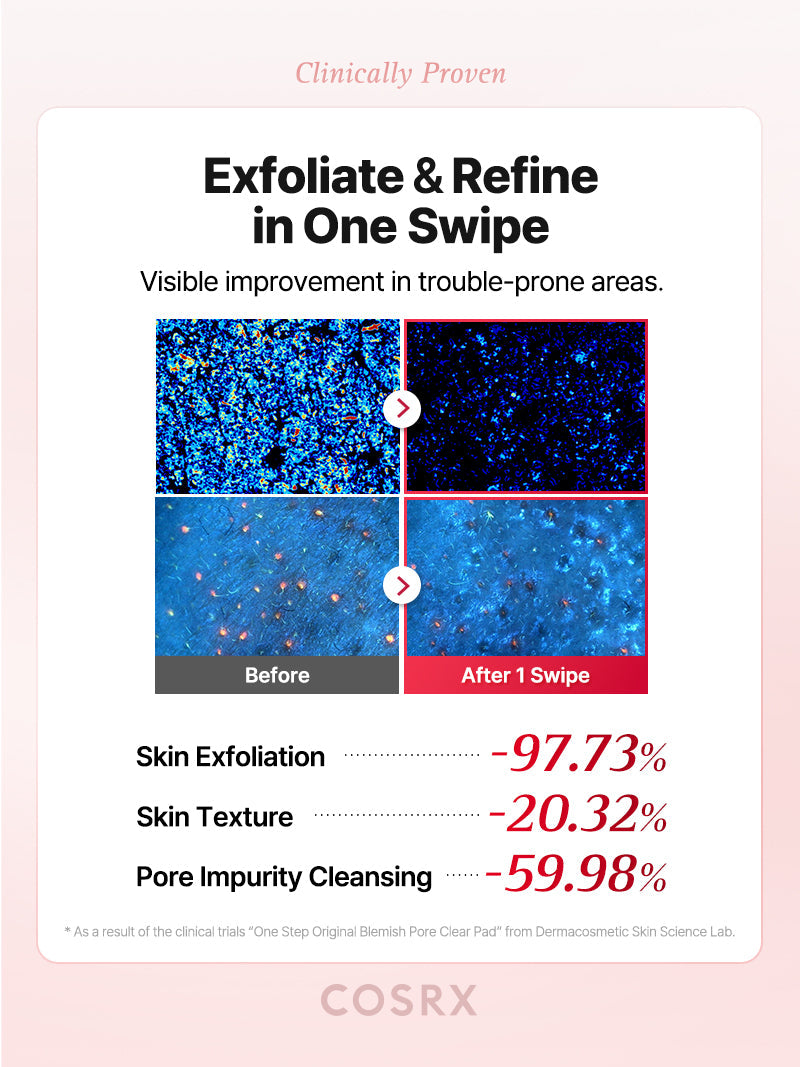 COSRX One Step Original Blemish Pore Clear Pad 100ea — product detail image 6
