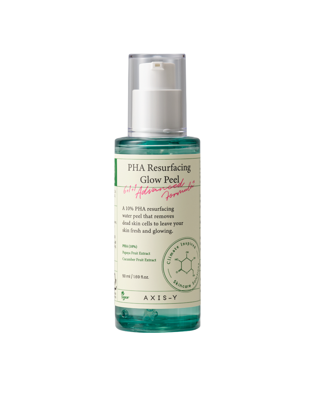 AXIS-Y PHA Resurfacing Glow Peel 50ml product packaging