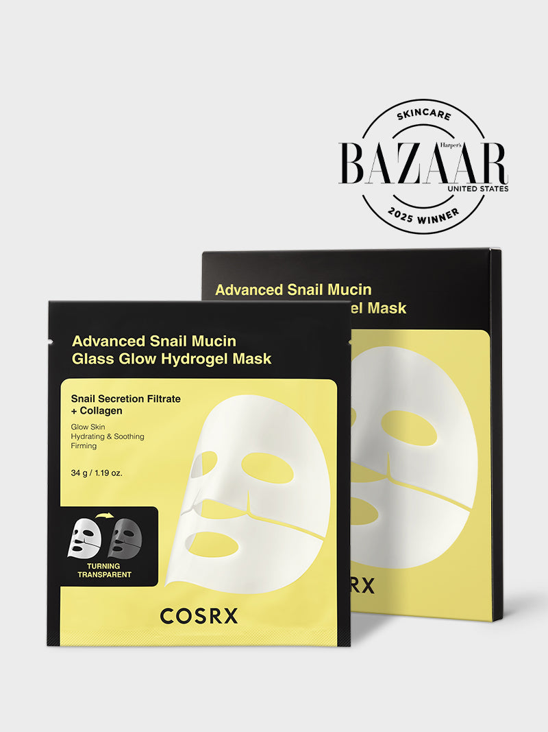COSRX Advanced Snail Mucin Glass Glow Hydrogel Mask 3ea — product photo