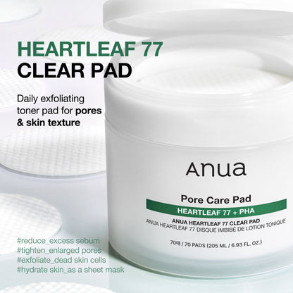 Anua Heartleaf 77% Clear Pad 70ea - official ANUA product image 2