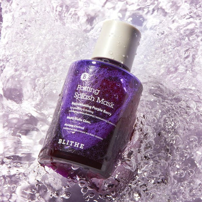 Blithe Patting Splash Mask Rejuvenating Purple Berry mask detail