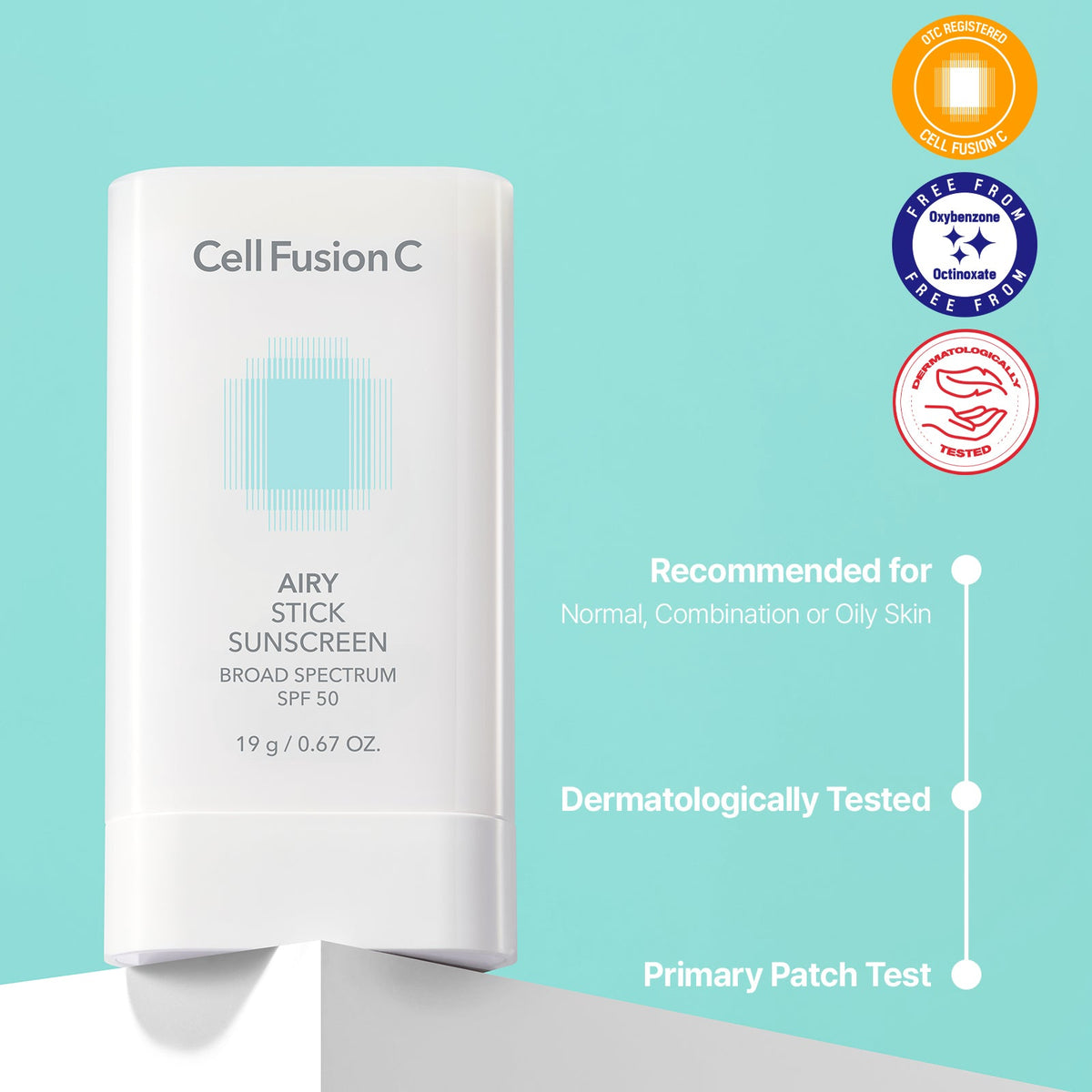 CellFusionC Airy Stick Sunscreen features and application details