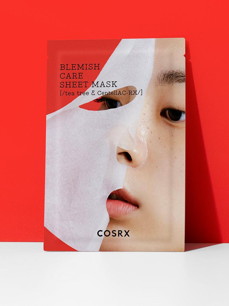 COSRX AC Collection Blemish Care Sheet Mask sachet product packaging