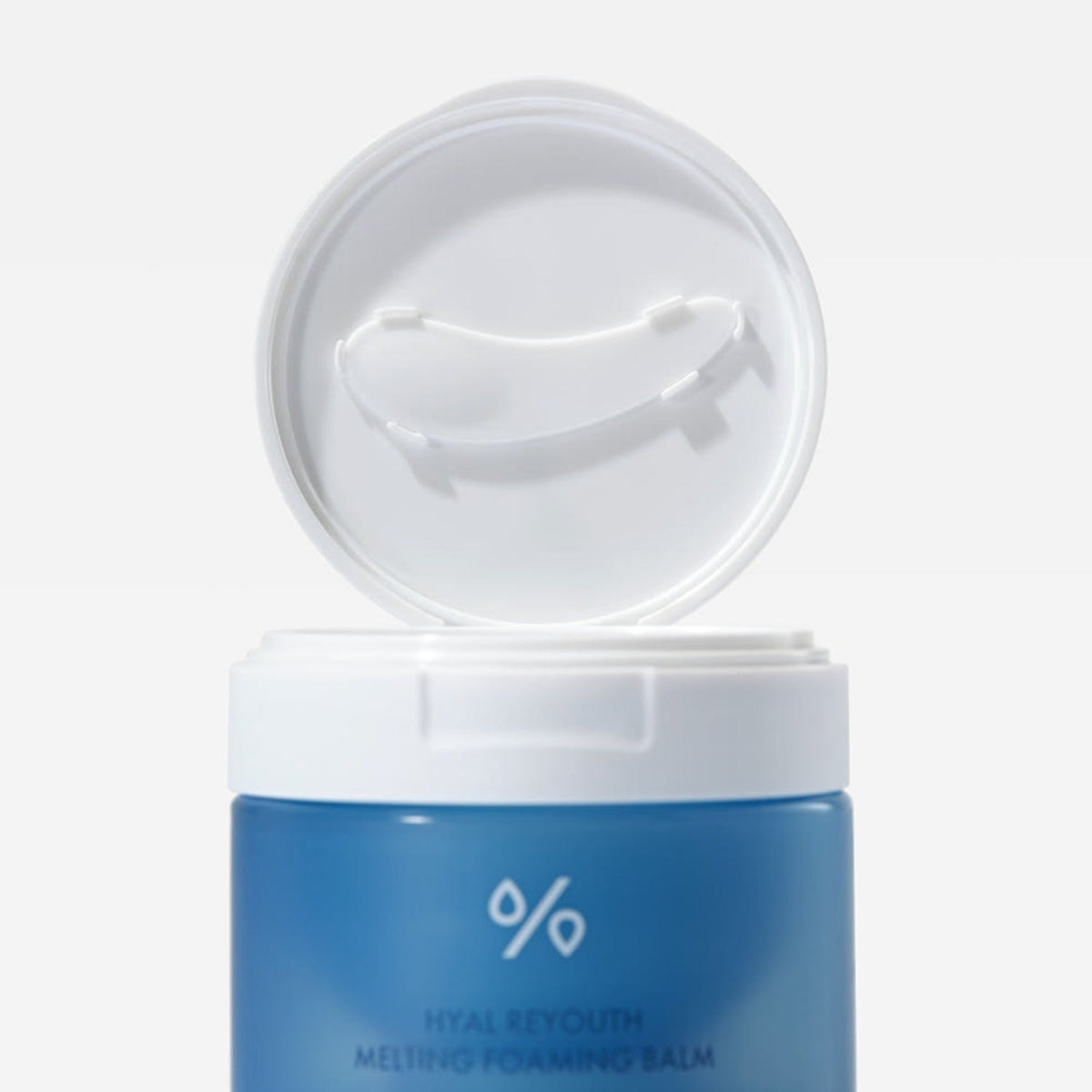 Dr.Ceuracle Hyal Reyouth Melting Foaming Balm 100ml open jar and balm texture