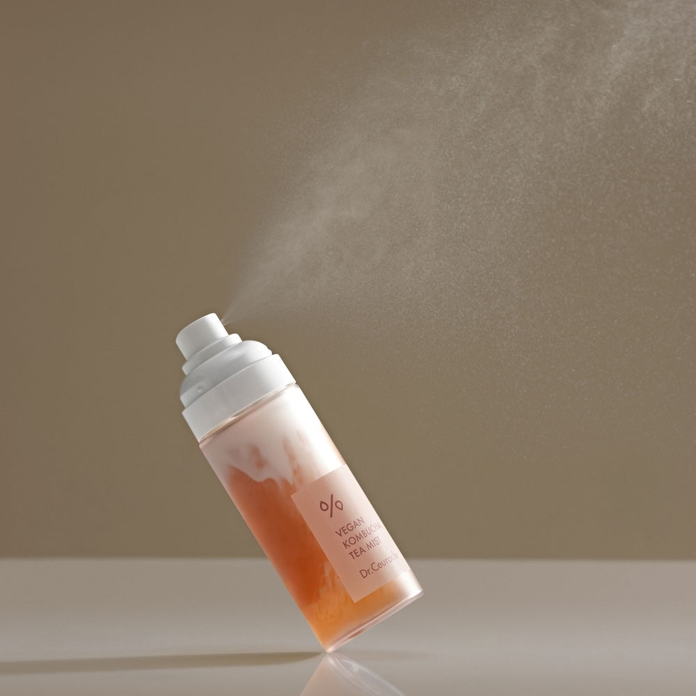 Dr.Ceuracle Vegan Kombucha Tea Mist 80ml bottle shown at a spray angle