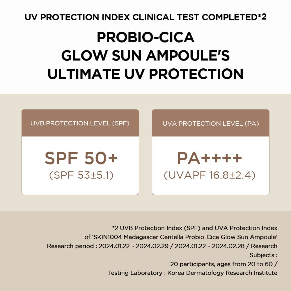 SKIN1004 Madagascar Centella Probio-cica Glow Sun Ampoule 50ml — official product image 5