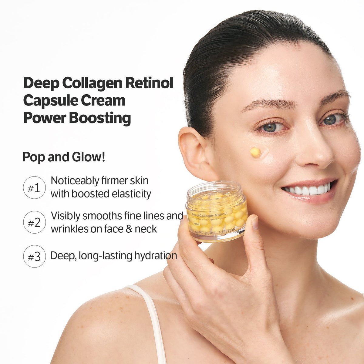 SUNGBOON EDITOR Deep Collagen Retinol Power Boosting Capsule Cream 50ml — official product image 3
