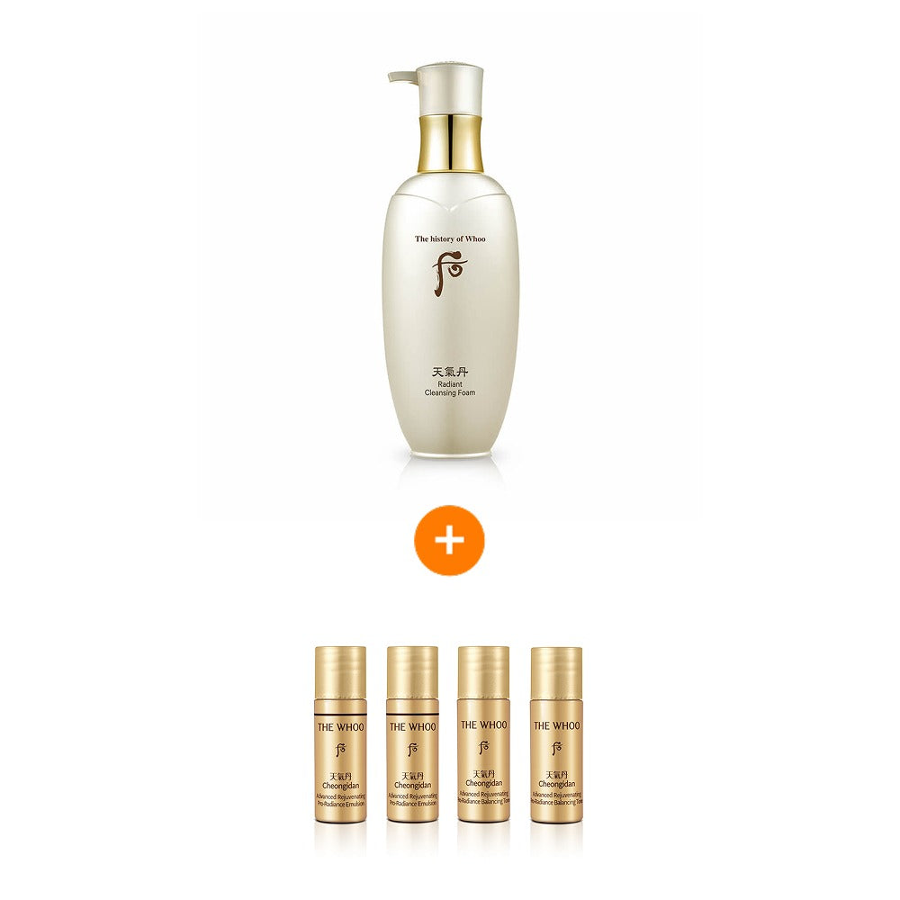 THE WHOO Cheongidan Radiant Cleansing Foam 200ml — official product image 2