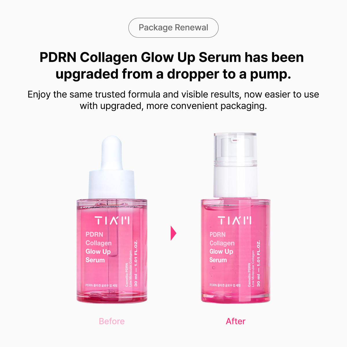 TIAM PDRN Collagen Glow Up Serum 30ml — official product image 3