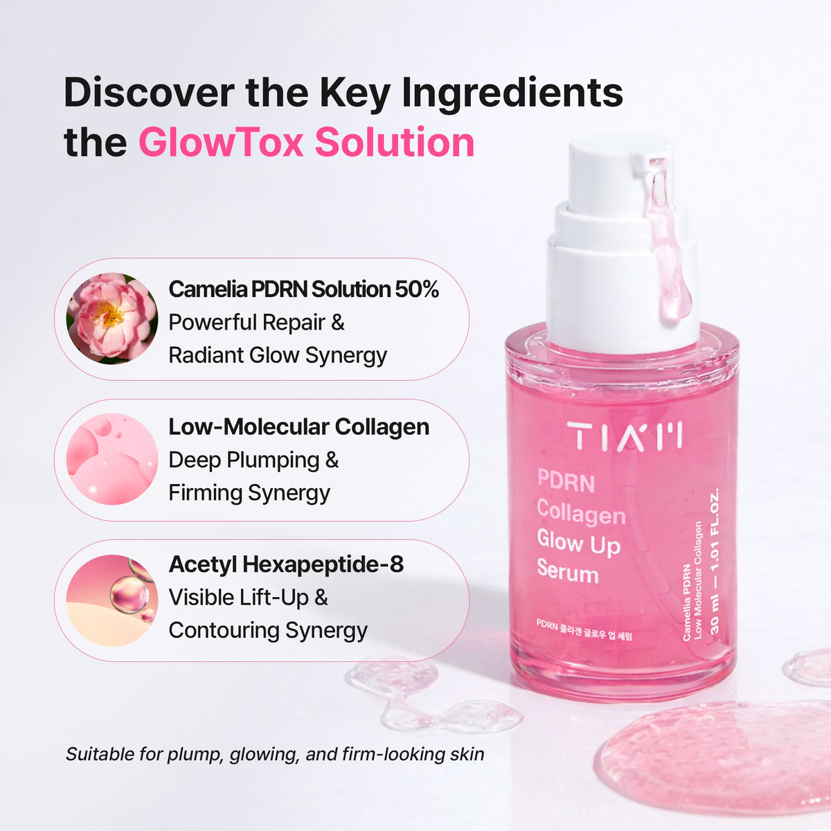 TIAM PDRN Collagen Glow Up Serum 30ml — official product image 7