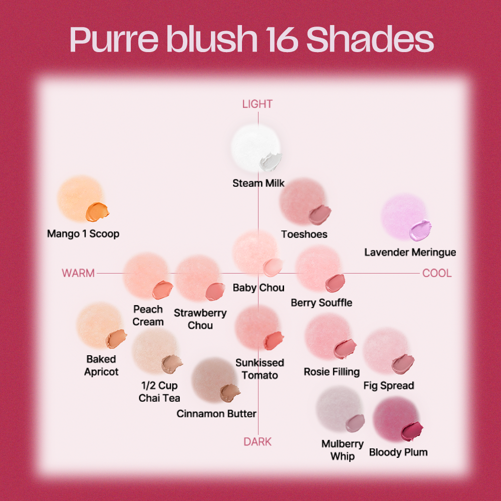 TIPTOE Blurry Puree Blush F06 Toeshoes 5g — official product image 4
