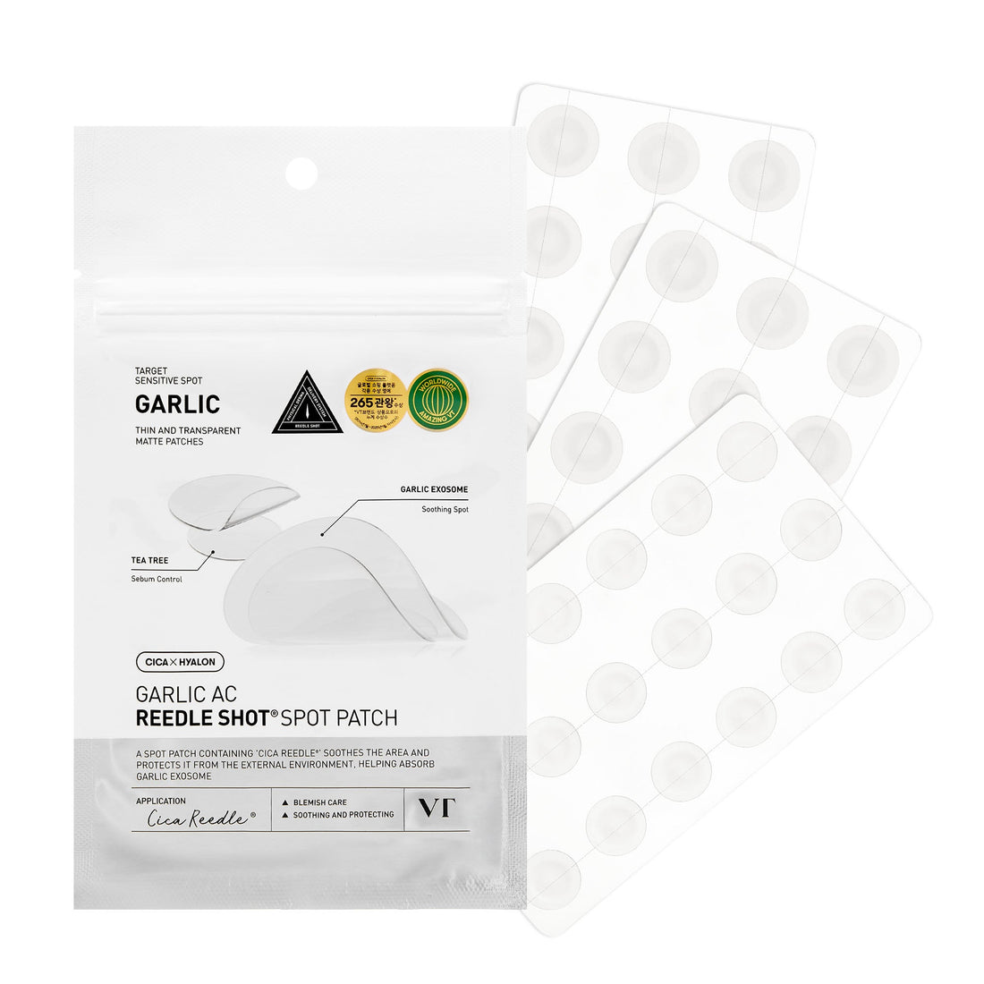 VT Cosmetics Garlic AC Reedle Shot Spot Patch - official product image 2